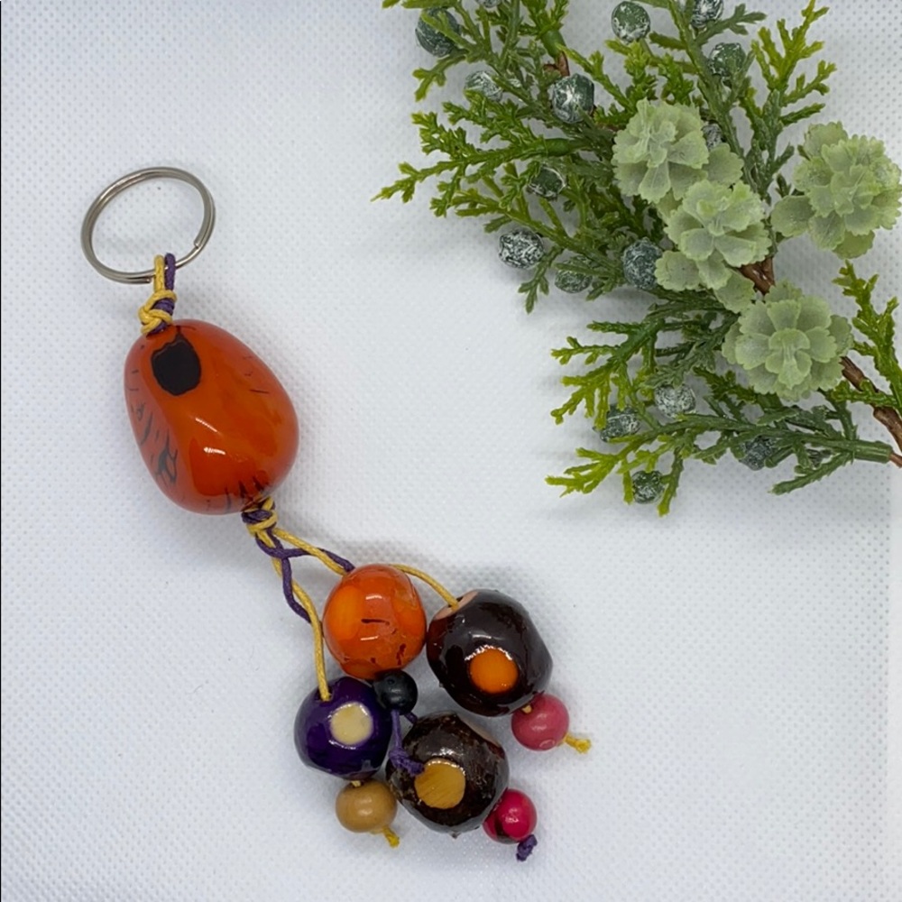 Natural ivory keychain